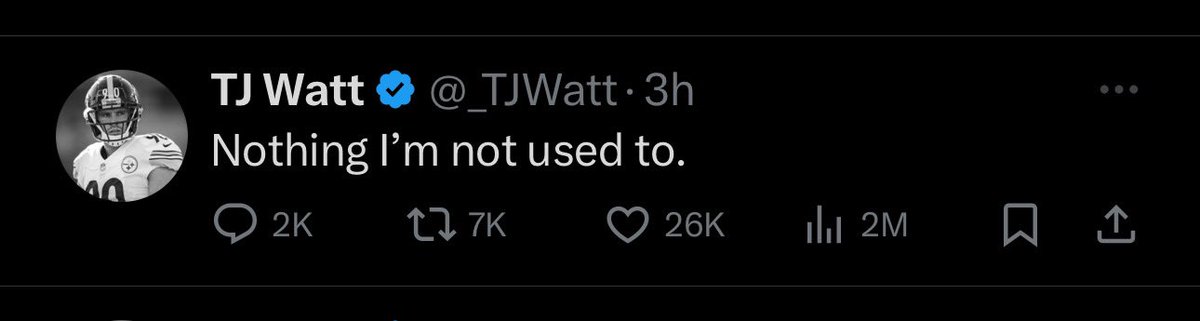 KevinAdams26's tweet image. This is such a banger tweet. Skips the awards entirely and leaks the result himself an hour before it even starts. Just a fuck you to the league. I love that TJ Watt is a Pittsburgh Steeler.