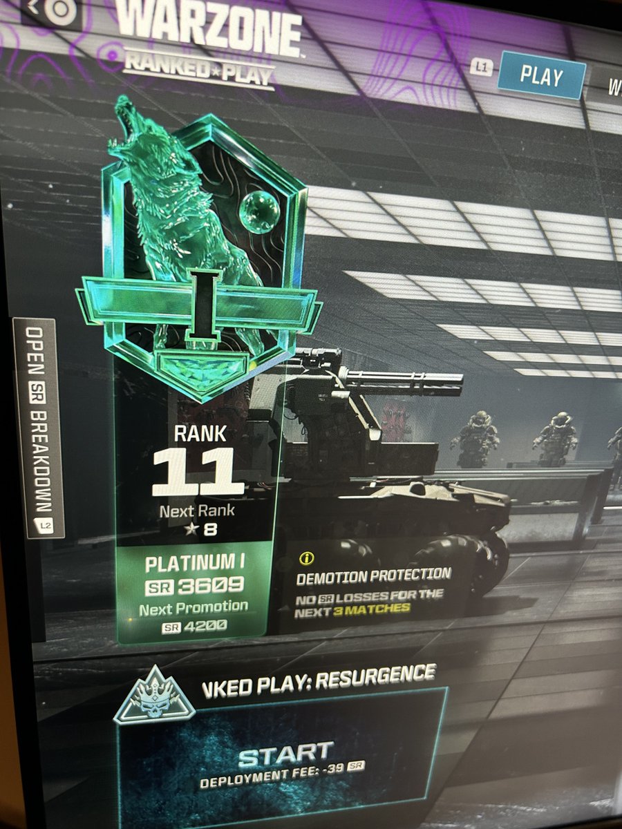 Factory_Funk's tweet image. Plat day 2 🫡

#CallofDuty #ResurgenceRanked #FortunesKeep #MW3