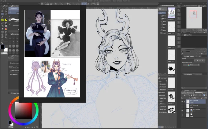 another lny piece i won't finish on time;; i needed to draw my dragon milf again ;w; 