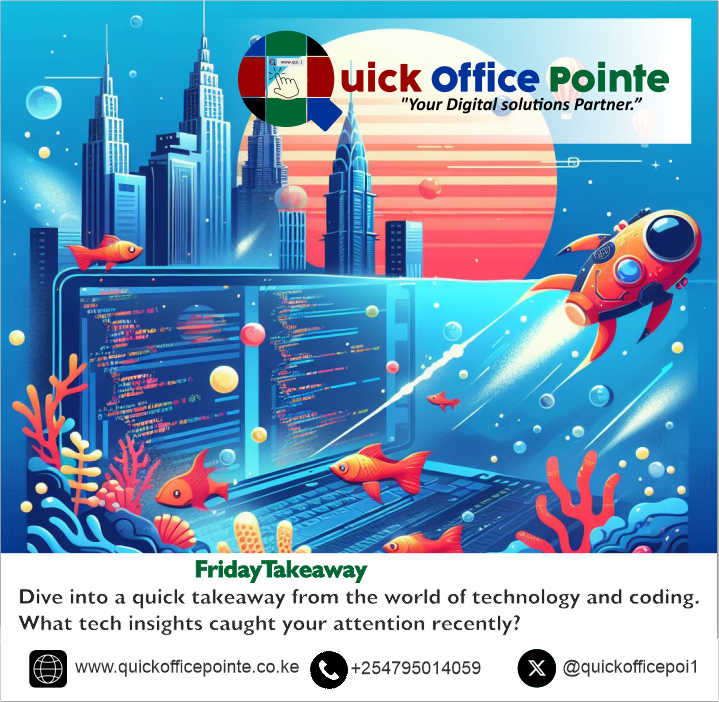 QuickOfficePoi1's tweet image. Uncover the Latest Tech Gems! Delve into a quick tech takeaway and discover the latest coding insights that have captured your attention. Share your thoughts with us!
#TechTuesdayTakeaway
#CodingInsights
#QuickOfficePointe