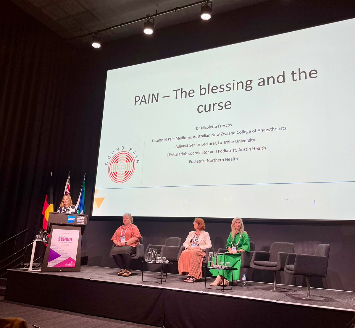 Faculty of Pain Med (@anzca_fpm) on Twitter photo <a href="/ANZCA_FPM/">Faculty of Pain Med</a> Executive Director Leone English and Dr Nikki Frescos (FPM Research Development Lead) joined A/ Prof Carolyn Arnold to present “Pain - The blessing and curse” at the AWSA Summer School. <a href="/ANZCA_FPM/">Faculty of Pain Med</a> Executive Director Leone English and Dr Nikki Frescos (FPM Research Development Lead) joined A/ Prof Carolyn Arnold to present “Pain - The blessing and curse” at the AWSA Summer School.