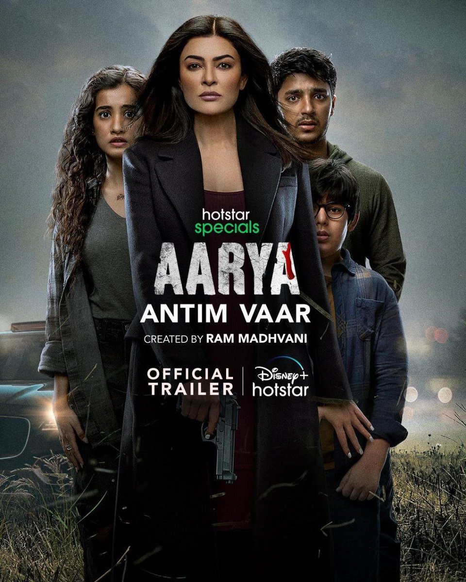 CinemaRareIN's tweet photo. #Aarya S3 Part 2: Antim Vaar (2024) by @RamKMadhvani, ft. @TheSushmitaSen @sikandarkher @IlaArun2 @strictlyvikas @Indraneil0809 #MayaSarao @getkul @vishfulfilled &amp; @KapurSohaila, out now on @DisneyPlusHS.

@Amita_Madhvani  #OfficalRMFilms #KapilSharma #ShraddhaPasi #SiaBhuyan https://t.co/1m7KnNTkzI