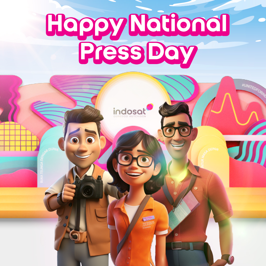 Celebrating National Press Day with gratitude for the remarkable press community in Indonesia! Your commitment to conveying information, upholding truth, and defending democracy is crucial.

As the extended voice of Indosat for #EmpoweringIndonesia, your dedication is both