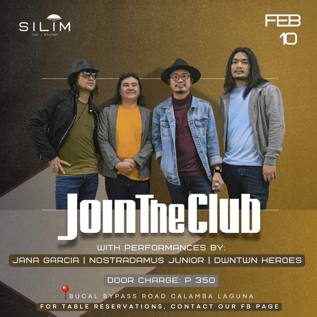 It's a date, see you this Saturday on February 10th! Join us and our friends for a special night. Sing along to popular hits like "Nobela," "Lunes," "Paano Sasabihin," "Handog," and more!