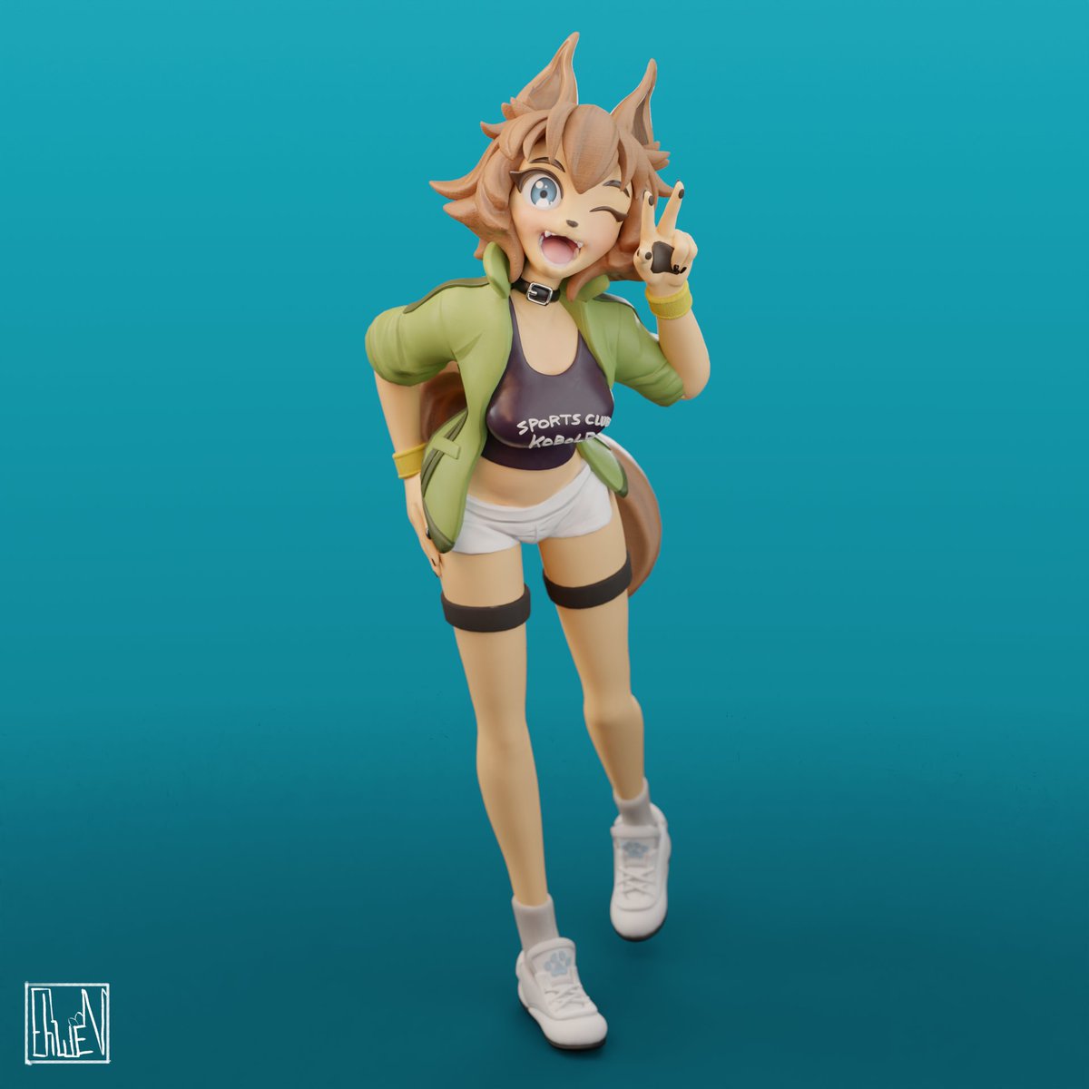 Ehwenn's tweet photo. Special thanks to @PoltFan69 for commissioning this awesome project! She turned out awesome! https://t.co/B3VFXF3VGF