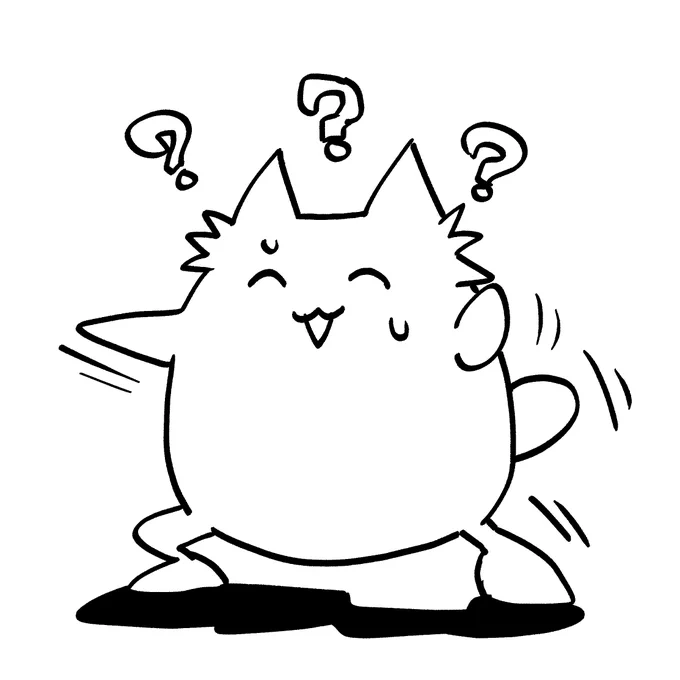 NHKテレビ体操にて1度に3つ以上の非対称な動きについていけていないイラストです
 #ちん小ネタ 