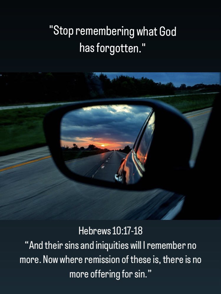 Sometimes our past sins will come back and cause us grief but the Lord has already forgotten and forgave you. It’s time to move forward.Hebrews 10:17 KJV “And their sins and iniquities will I remember no more.” Happy Friday everyone🥰