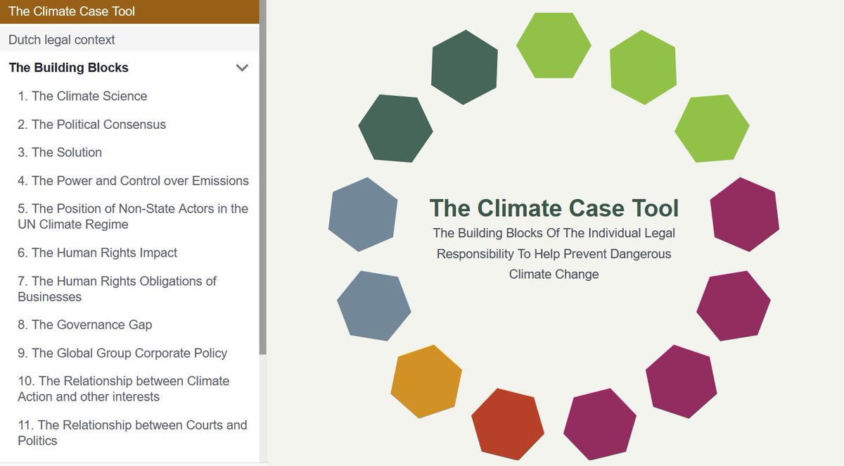 The Dutch team who took @Shell to court and WON have just published a public 'Climate Case Tool' so that we can all learn from their strategy and success, and replicate it as far as possible. climatecase.milieudefensie.nl Thanks to @milieudefensie @DonaldPols & the whole team. 👏👏👏👏