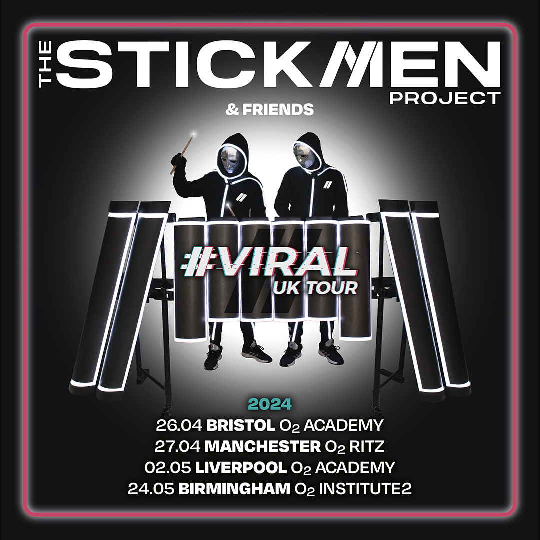 O2 Institute Birmingham (@o2institutebham) on Twitter photo DJ and drummer duo <a href="/TheStickmenProj/">THE STICKMEN PROJECT</a> are embarking on their first UK headline tour, ‘#VIRAL', here on Friday 24 May. Tickets on sale now - amg-venues.com/VmR850QyFvN DJ and drummer duo <a href="/TheStickmenProj/">THE STICKMEN PROJECT</a> are embarking on their first UK headline tour, ‘#VIRAL', here on Friday 24 May. Tickets on sale now - amg-venues.com/VmR850QyFvN