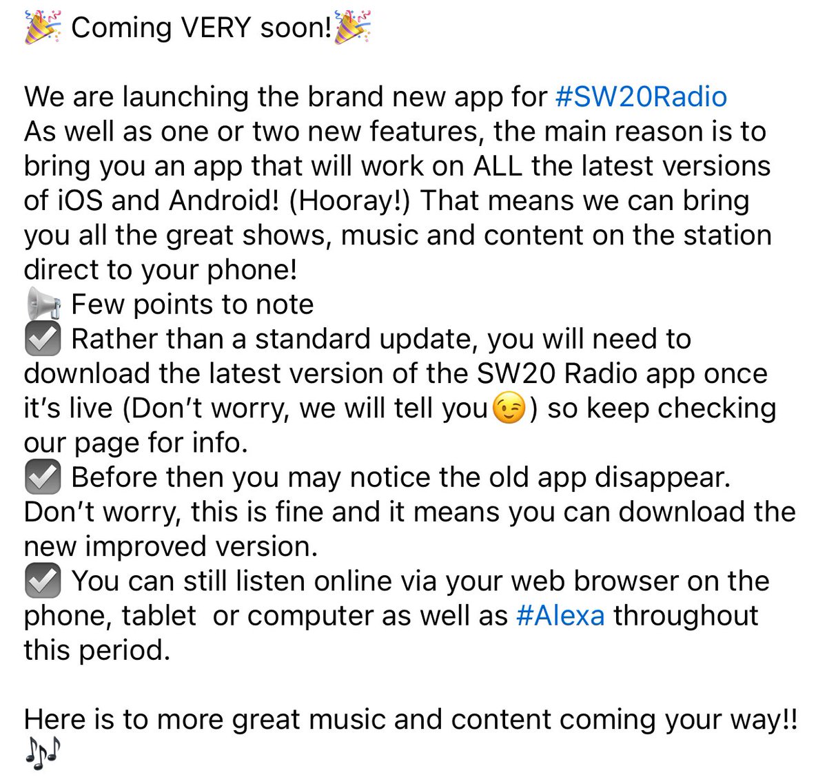 SW20Radio's tweet image. #ComingSoon #keepchecking #newapp