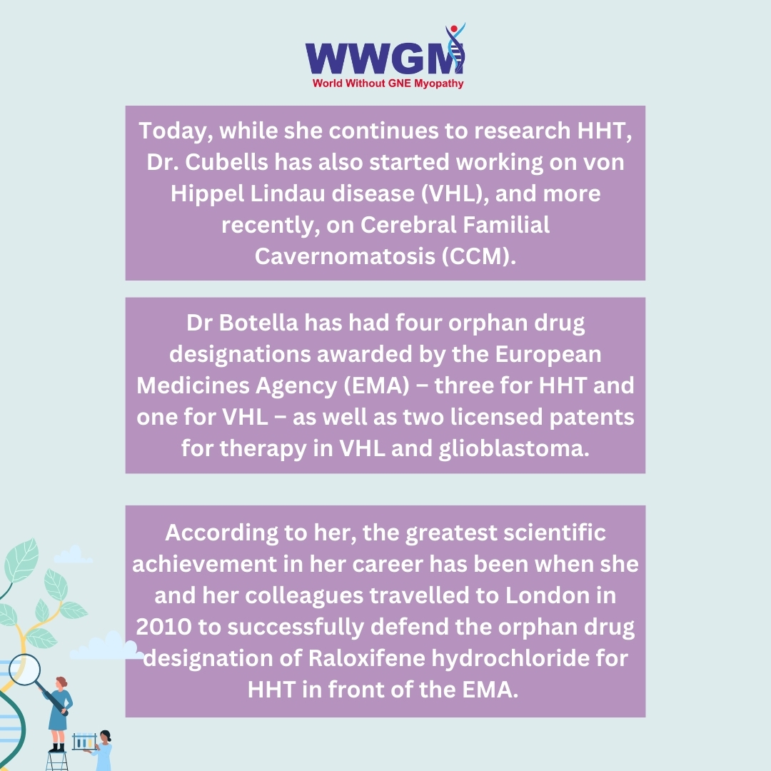 🧬 #FebRAREuary 🏅 A recipient of the @eurordis Black Pearl Award, Dr. Luisa Maria Botella Cubells stands out in the rare disease community for her patient-centric... Read more at gne-myopathy.org/feb-rare-uary-… #GNEMyopathy #RareDiseaseDay #RareWomen #WomenInScience