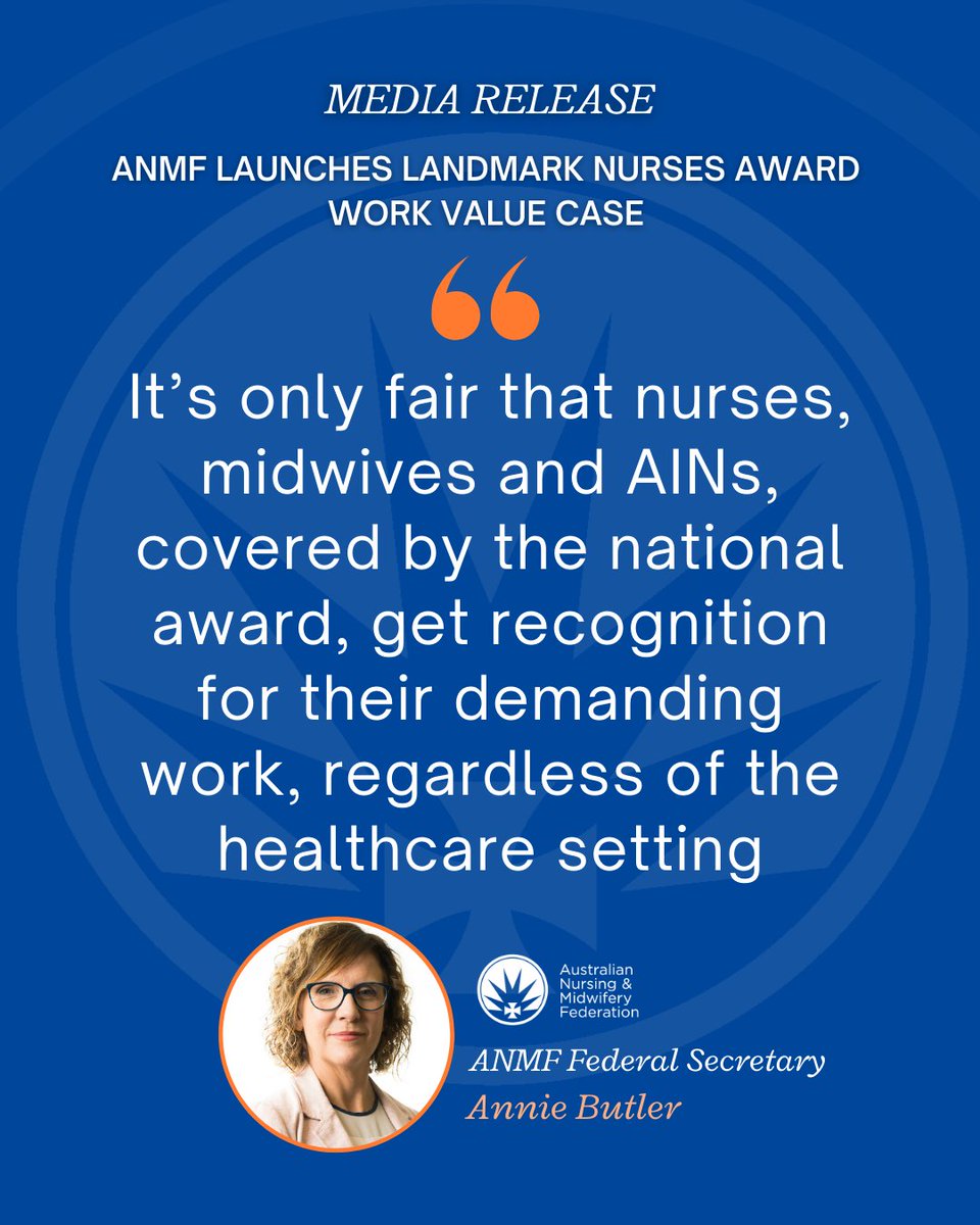 Following on from the recognition of work value given to nurses and AINs in the Aged Care Work value case, the ANMF has filed a landmark Application for the work value of frontline nurses, midwives, and assistants in nursing under the Nurses Award - bit.ly/49vfiUu