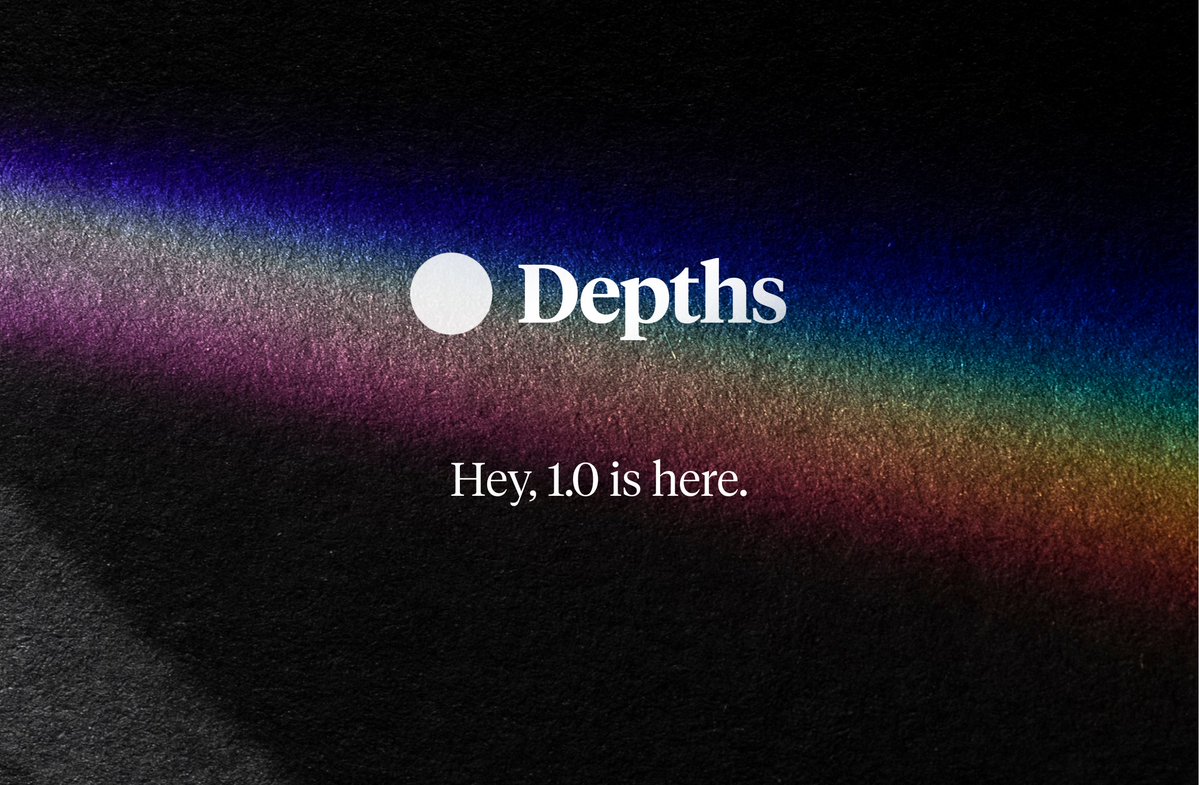 Hey, 1.0 is here. ⚫️

The world largest curated learning resource library, with annotated resources in 50+ different topic.

Try it now: depths.so
