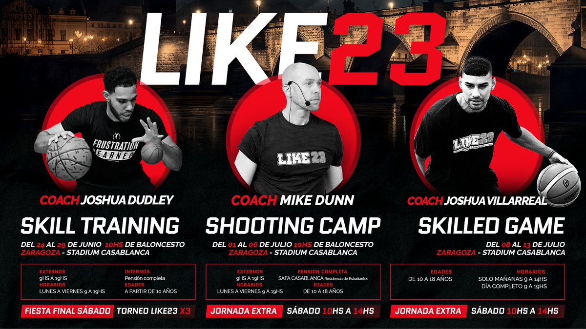 𝙻𝙸𝙺𝙴𝟸𝟹 𝚂𝙺𝙸𝙻𝙻𝚂 𝚃𝚁𝙰𝙸𝙽𝙸𝙽𝙶 𝚉𝙰𝚁𝙰𝙶𝙾𝚉𝙰: 𝙳𝚎𝚕 𝟸𝟺 𝚊𝚕 𝟸𝟿 𝚍𝚎 𝚓𝚞𝚗𝚒𝚘
𝙻𝙸𝙺𝙴𝟸𝟹 𝚂𝙷𝙾𝙾𝚃𝙸𝙽𝙶 𝙲𝙰𝙼𝙿 𝚉𝙰𝚁𝙰𝙶𝙾𝚉𝙰: 𝙳𝚎𝚕 𝟷 𝚊𝚕 𝟼 𝚍𝚎 𝚓𝚞𝚕𝚒𝚘
𝙻𝙸𝙺𝙴𝟸𝟹 𝚂𝙺𝙸𝙻𝙻𝙴𝙳 𝙶𝙰𝙼𝙴 𝚉𝙰𝚁𝙰𝙶𝙾𝚉𝙰: 𝙳𝚎𝚕 𝟾 𝚊𝚕 𝟷𝟹 𝚍𝚎 𝚓𝚞𝚕𝚒𝚘