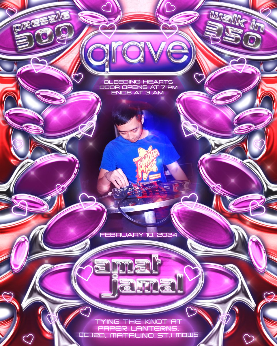 BEDSPACER b2b amat jamal tomorrow at gRAVE
feb. 10, 2024 @ paper lantern qc
tickets: linktr.ee/gRAVERITUALS