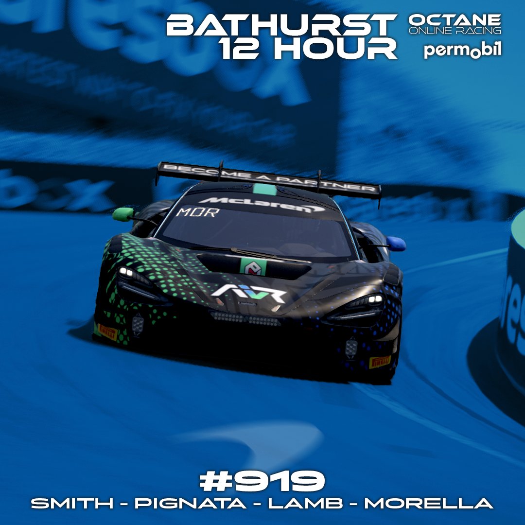 / / OOR BATHURST 12HR / /

The No.919 Mclaren will start from P2 for tomorrow's Permobil Bathurst 12 Hour. 

A great lap from <a href="/Sm1thy_333/">Zachary Smith</a> putting the car on the front row and congratulations to <a href="/FadhliOdi/">Fadhli Rachmat</a> on a great lap and getting pole position. 

Good luck to all drivers in