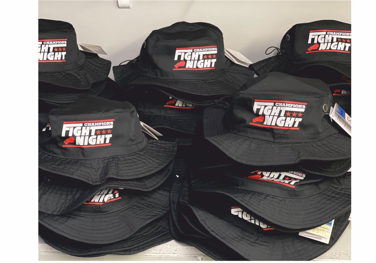 HopeEmbr's tweet image. Fight night bucket hats! #printedhats #printedcap #hats #printing
