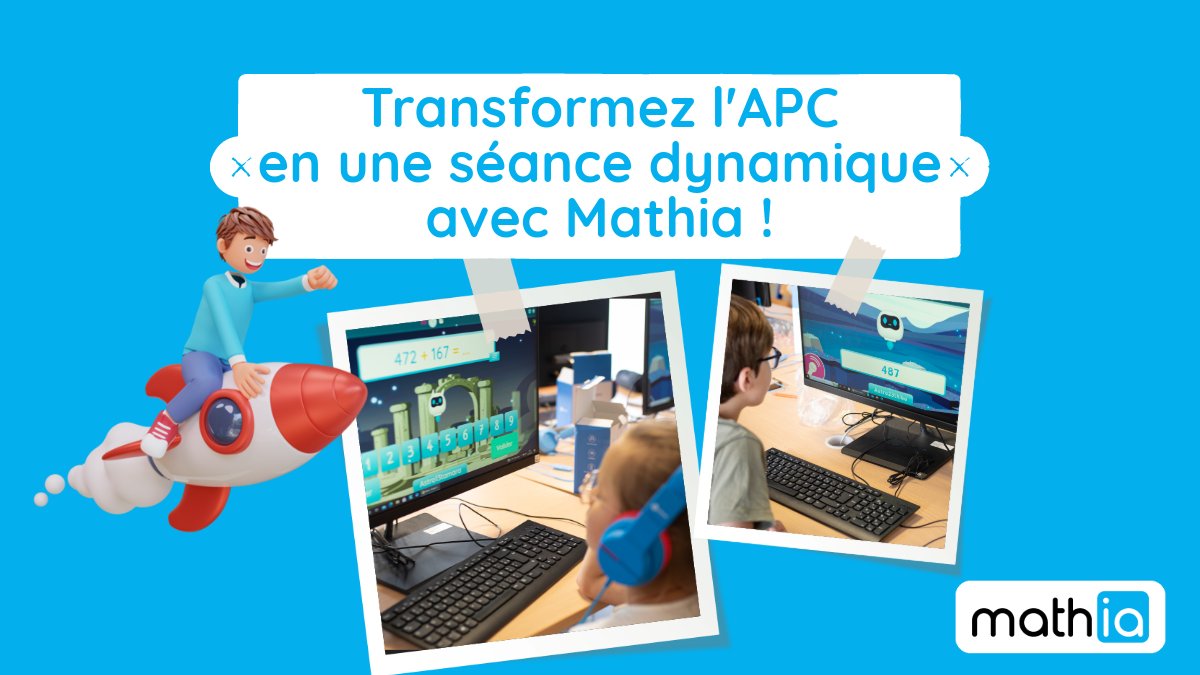 Mathia_edu's tweet photo. Transformez l'APC en une séance dynamique avec #Mathia ! 🌟 Notre outil offre des activités adaptées à chaque élève pour une remédiation efficace en mathématiques. Parfait pour un quart d'heure d'apprentissage engageant !
#education #differenciation #math #motivation #IA #edtech https://t.co/JBTM4fP0N9