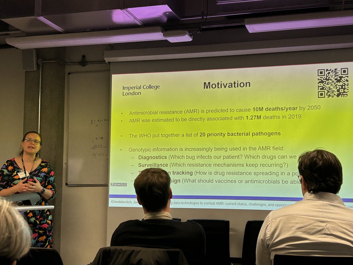 Importance of #AMR and use of #AI to aid genotype-phenotype relationship ⁦@ImperialSPH⁩ ⁦@BRCinfection⁩