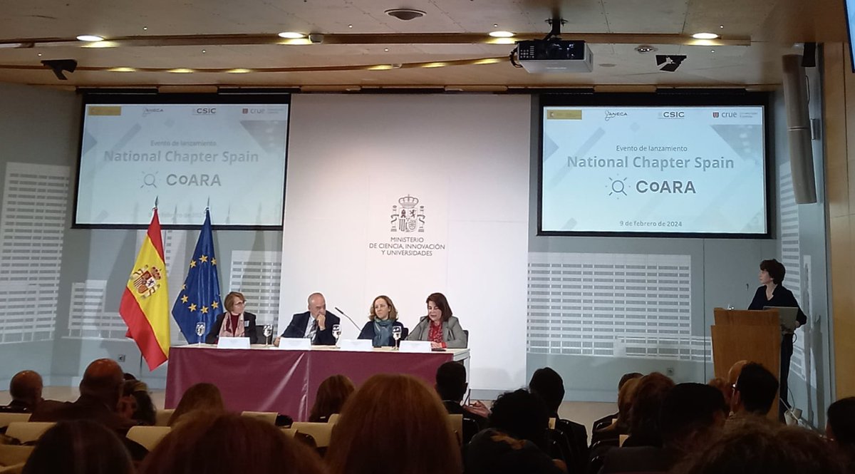 UGI_UCLM's tweet photo. 📢La @uclm_es participa en el evento de lanzamiento del #NationalChapterSpain de @CoARAssessment
✅ @CrueUniversidad, el @CienciaGob, @ANECAinfo y @CSIC impulsan la reforma de la evaluación de la investigación en España🔬 🇪🇸
🔗Más información: https://t.co/qm5tez5ulG https://t.co/FBVWo7qhWh