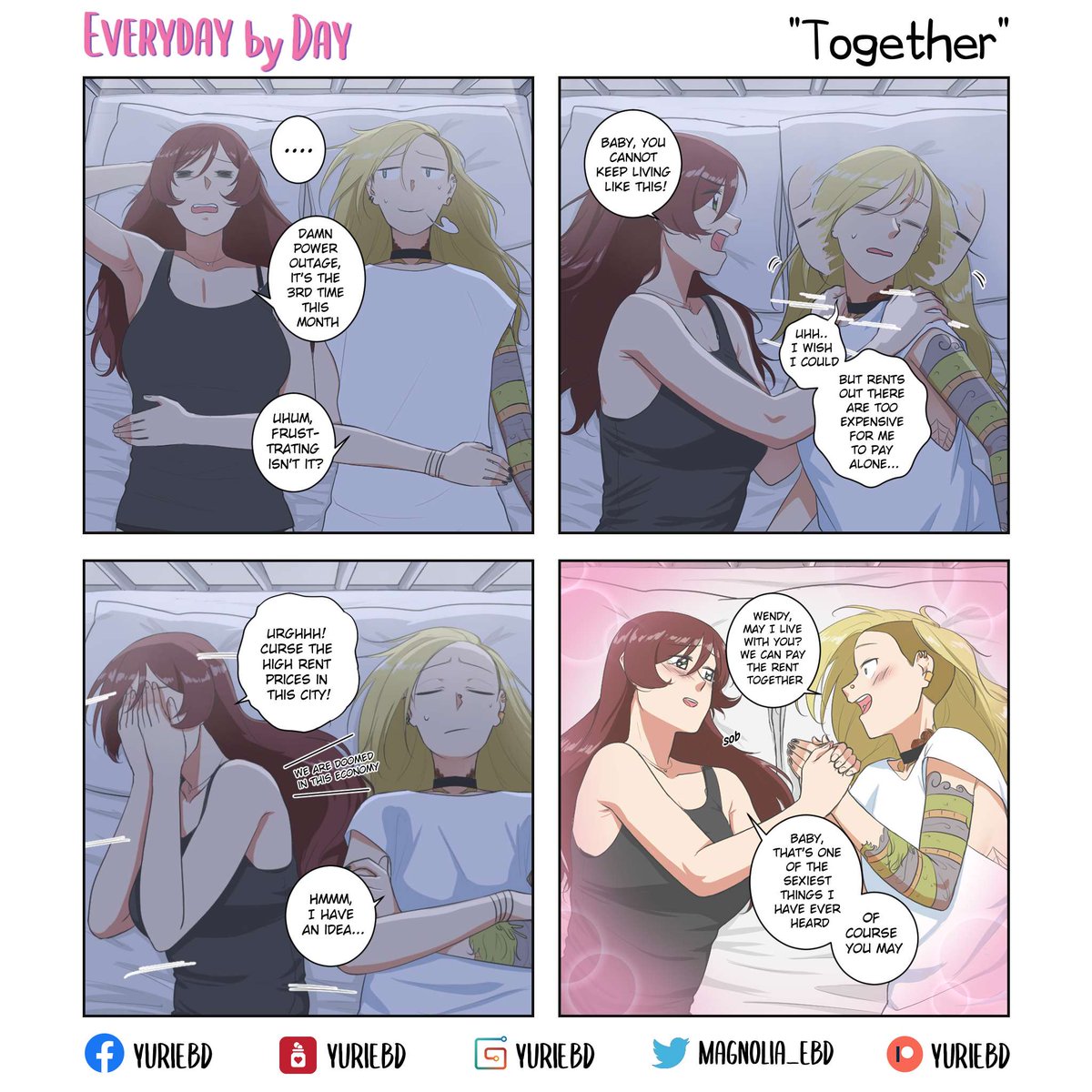 magnolia_ebd's tweet photo. Everyday by Day 4koma - Chap 082
"Together"
We can do it easier when we do it together β€οΈ //and more time for-
---
#EBD_gwen #EBD_gisel #EBD_wendy #YuriEBD #Magnoliateam https://t.co/VHPoXGbOUD
