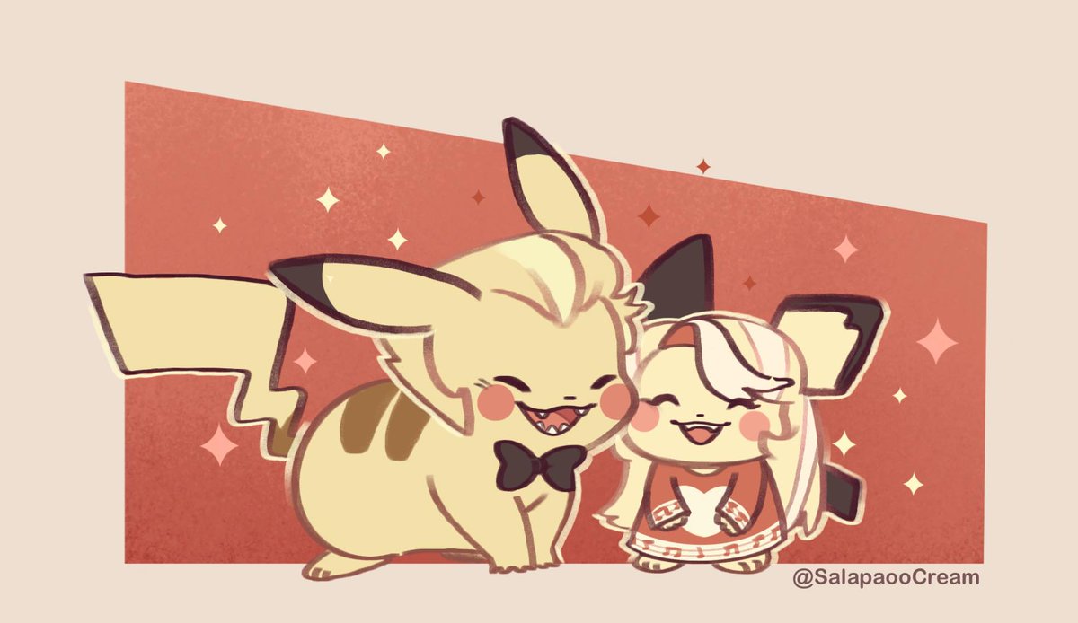 SalapaooCream's tweet photo. Pikachu family✨🍎
#HazbinHotel #HazbinHotelLucifer #HazbinHotelFanart https://t.co/dUUqN9wLK6