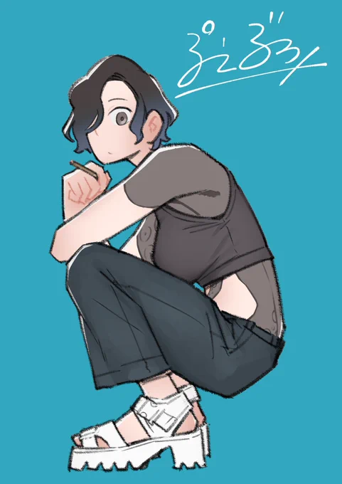 寒いと夏らしい絵を描きたくなる気がする