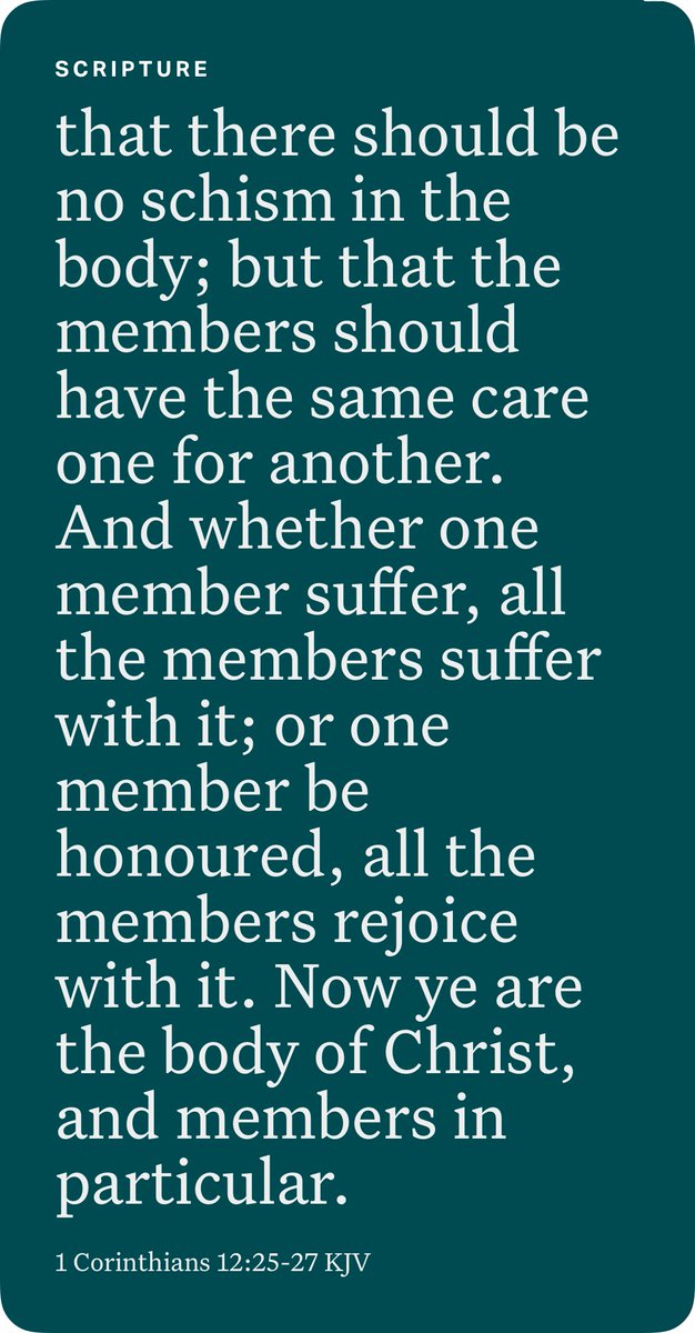 1 Corinthians 12:25-27 KJV bible.com/bible/1/1co.12…