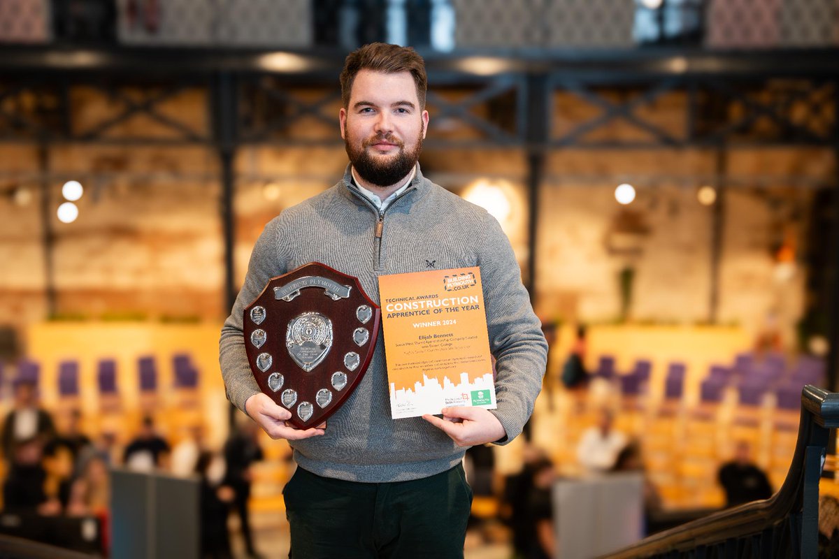 A huge congratulations to Elijah Bennett for winning the prestigious Building Plymouth Construction Technical Apprentice of the Year Award 2024. Employed by the innovative service @SharedApprents and hosted by @kierconstruct with @ExeterCollege zurl.co/0YRl