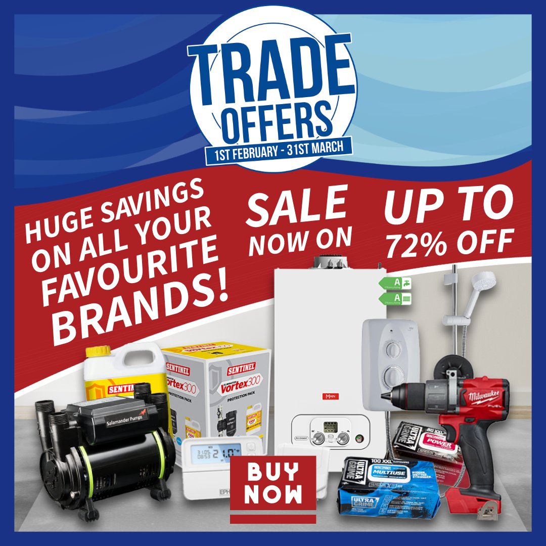 Our Trade Offer Sale Is Now On The latest trade offer promotion is packed with incredible deals for you to take advantage of! Save BIG with discounts of up to 72% off on a wide range of top products and brands. VIEW THE FULL RANGE: crossling.co.uk/.../Trade%20of…...