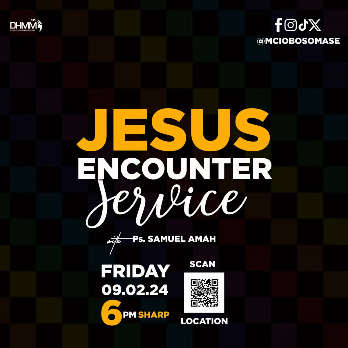 IT'S TONIGHT! We are ready, and we are excited! Don't miss out on tonight's powerful teachings as we learn to be more like Christ. We can't wait to see you there!

#JesusEncounterService 
#MCI_OBOSOMASE