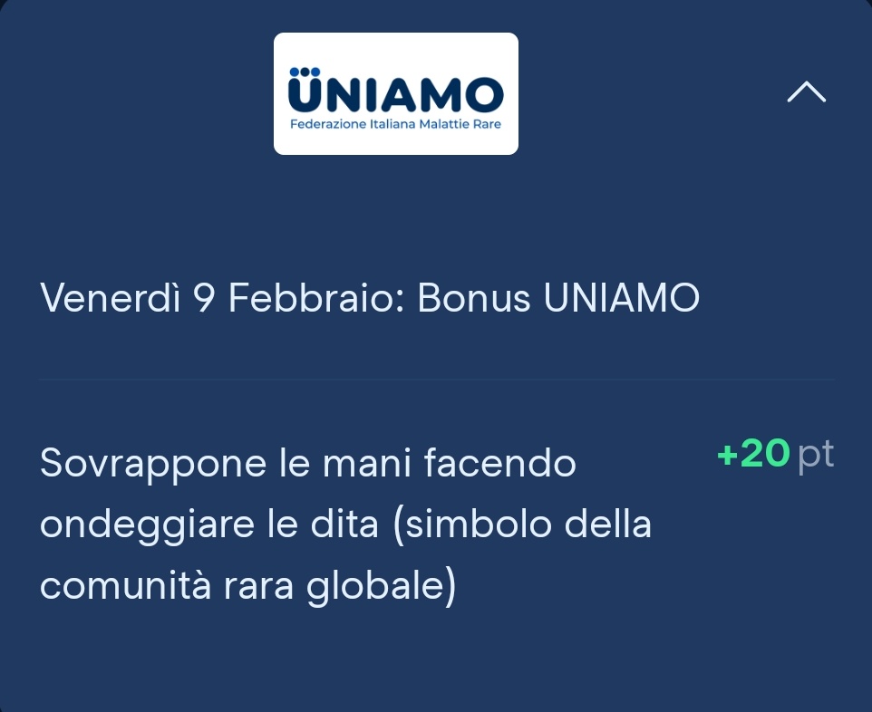 FantaSanremo's tweet photo. Il Bonus Giornaliero di oggi è realizzato in collaborazione con @uniamofimronlus che da 25 anni lavora per una migliore qualità di vita e per la tutela dei diritti delle persone con malattia rara, delle loro famiglie e caregiver.

#fantasanremo #UNIAMOleforze #RariMaiSoli https://t.co/7flwdrYkfV