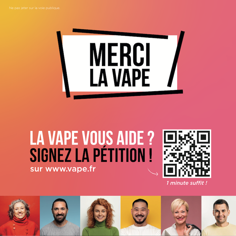 aiduce's tweet photo. La #vape vous a aidé ou vous aide à ne pas fumer comme plus de 2 millions de Français?
Signez la pétition ✍️ https://t.co/MQy5ZtboKO
#merciLaVape #reductionDesRisques
#aiduce #sovape #laVapeDuCœur #fivape https://t.co/mnZnL7Gn26