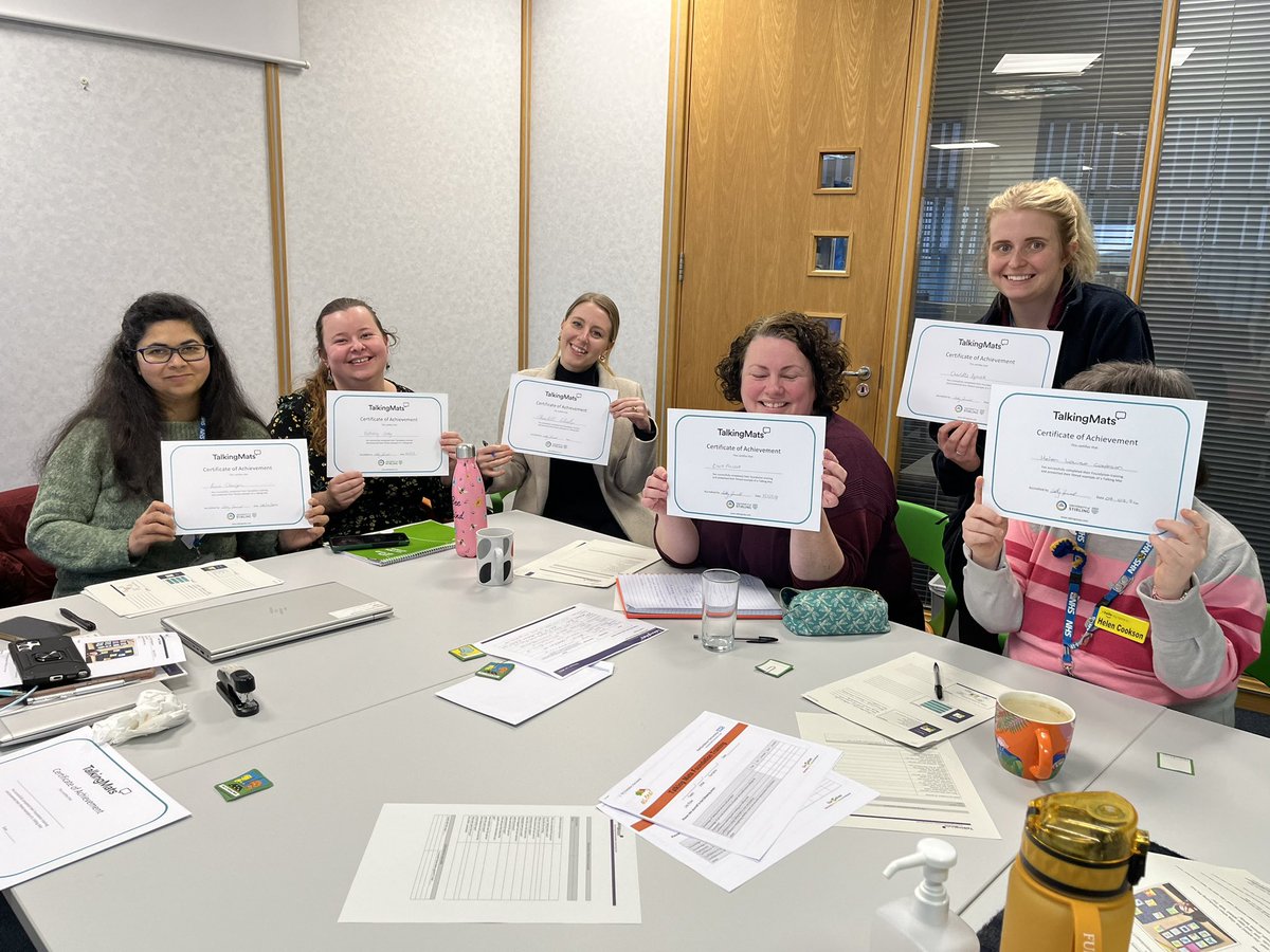 Congratulations Bucks CLDHT, trained and enthusiastic to incorporate using talking mats into practice, looking forward to hearing more about the conversations you have in the future 😊 <a href="/HPFT_NHS/">Hertfordshire Partnership University NHS FT (HPFT)</a> <a href="/TalkingMats/">TalkingMats</a>