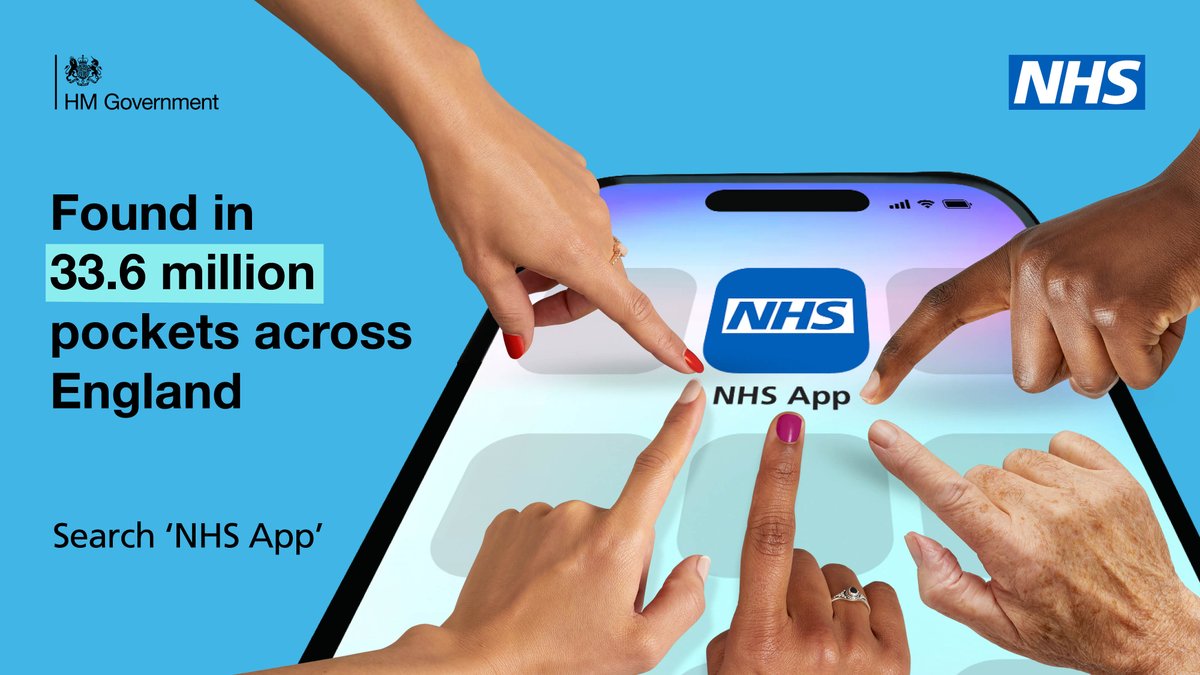 Millions of people are using the NHS App to manage their health the easy way, from ordering a prescription to checking their records.
 
Find out more about the NHS App ➡️nhs.uk/app