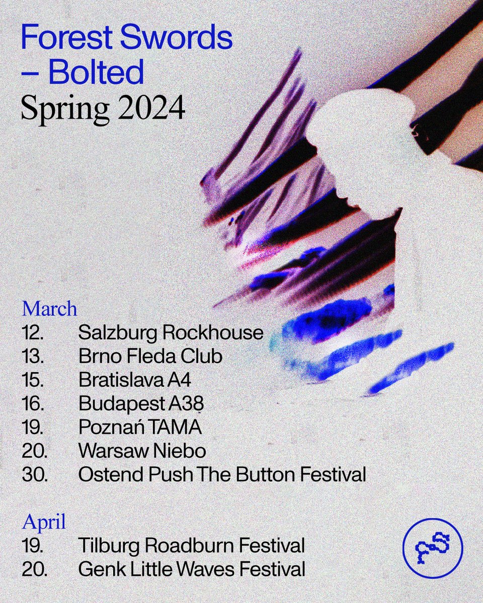 New spring shows announced Looking forward to heading back to Europe 🔩 Tickets: forestswords.co.uk