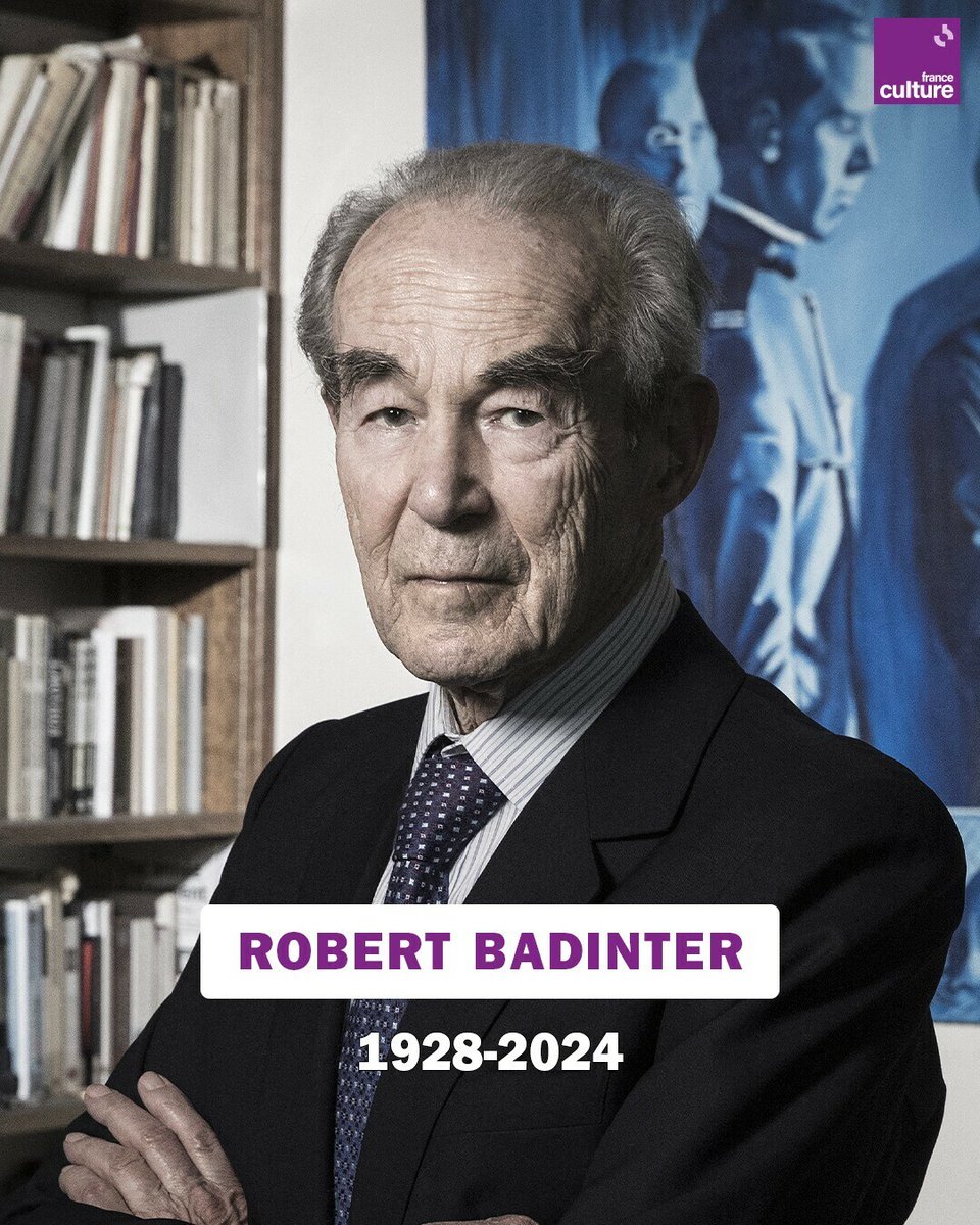 Combattant acharné contre la peine de mort, l'ex-ministre de la Justice Robert Badinter est décédé. Il avait 95 ans. ➡️ l.franceculture.fr/yvo