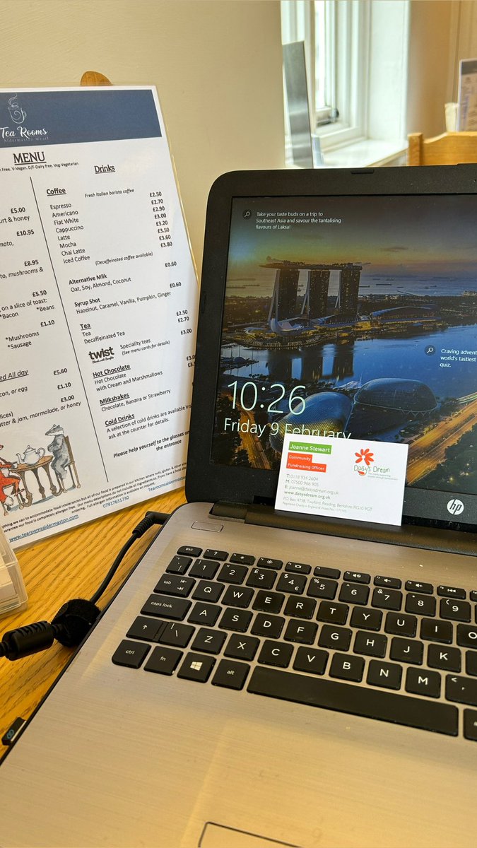 When you work from home, sometimes getting out and about and working in the community, as well as supporting a great local business is a real treat and benefit to my mental health too 🧡💚 <a href="/AWTeaRooms/">AldermastonTea Rooms</a> <a href="/Daisys_Dream/">Daisy's Dream</a> #MentalHealthMatters #supportsmallbusiness