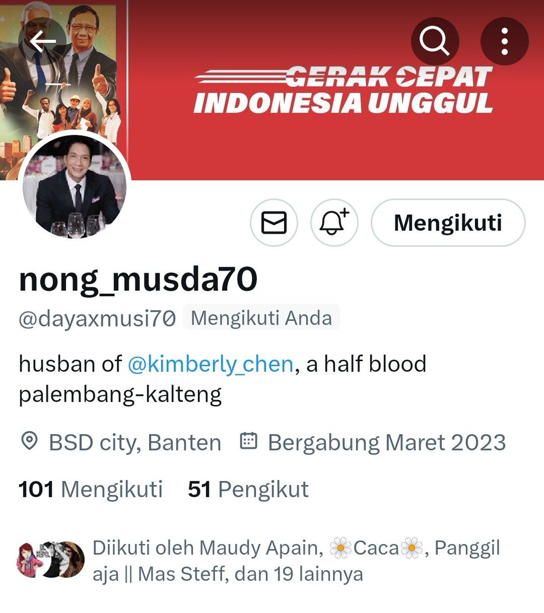 Sahabat Twips Di Manapun Berada Jika Tidak Keberatan Tolong Follow Sahabat Kita <a href="/dayaxmusi70/">nong_musda70</a> Akun Lama Nya Suspen 🙏🙏