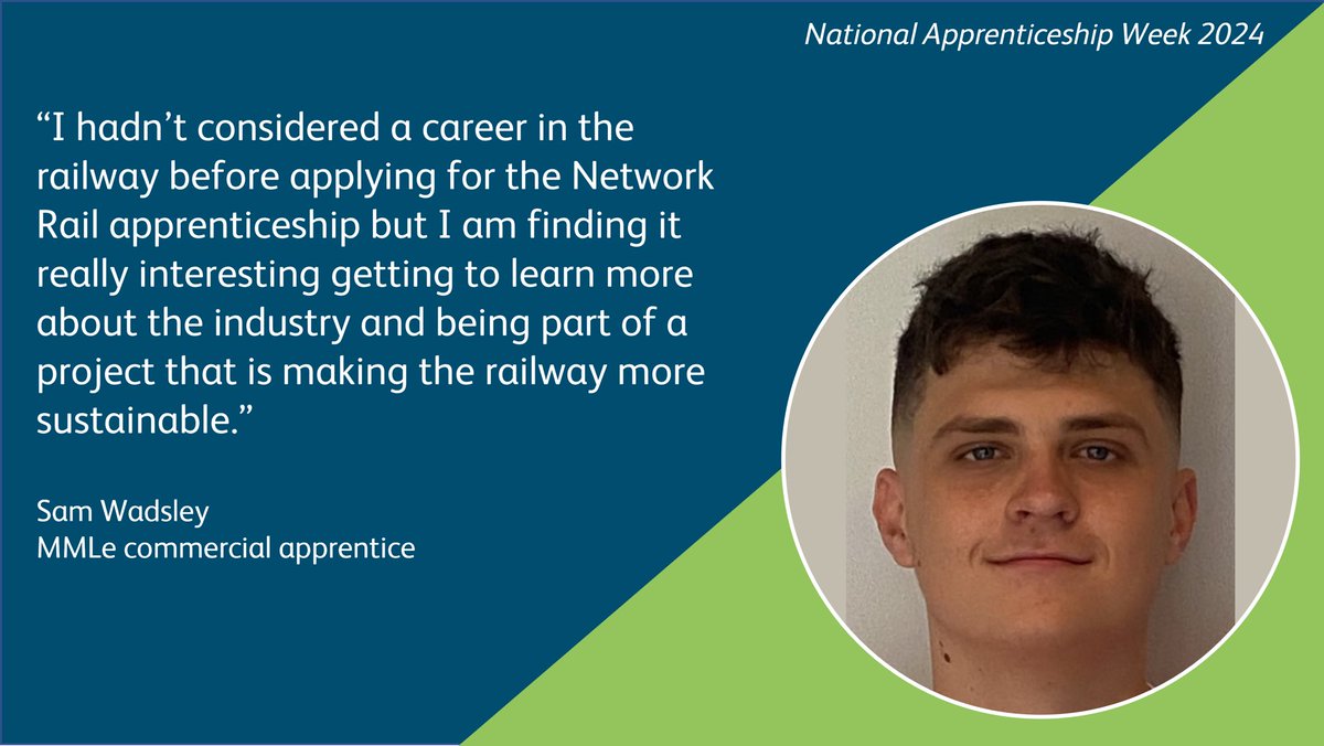 Sam is our final apprentice that we’re showcasing as part of National Apprenticeship Week. Sam is working with the project commercial team, helping to shape the future and upgrade the MML #NAW2024 Information about our apprenticeships can be found at: bit.ly/4bjeiop