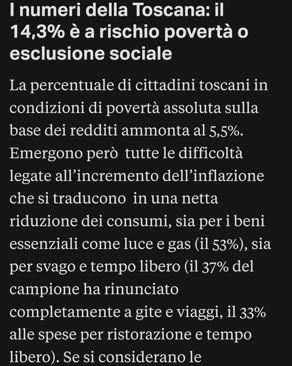 FI_Possibile's tweet photo. Sono ancora 92mila le famiglie toscane in condizioni di #povertà #assoluta. E a preoccupare è il taglio agli strumenti di #aiuto, i beneficiari saranno il 50% in meno rispetto a quanto percepivano il reddito di cittadinanza.
#Toscana https://t.co/9b7ZC9rDNA