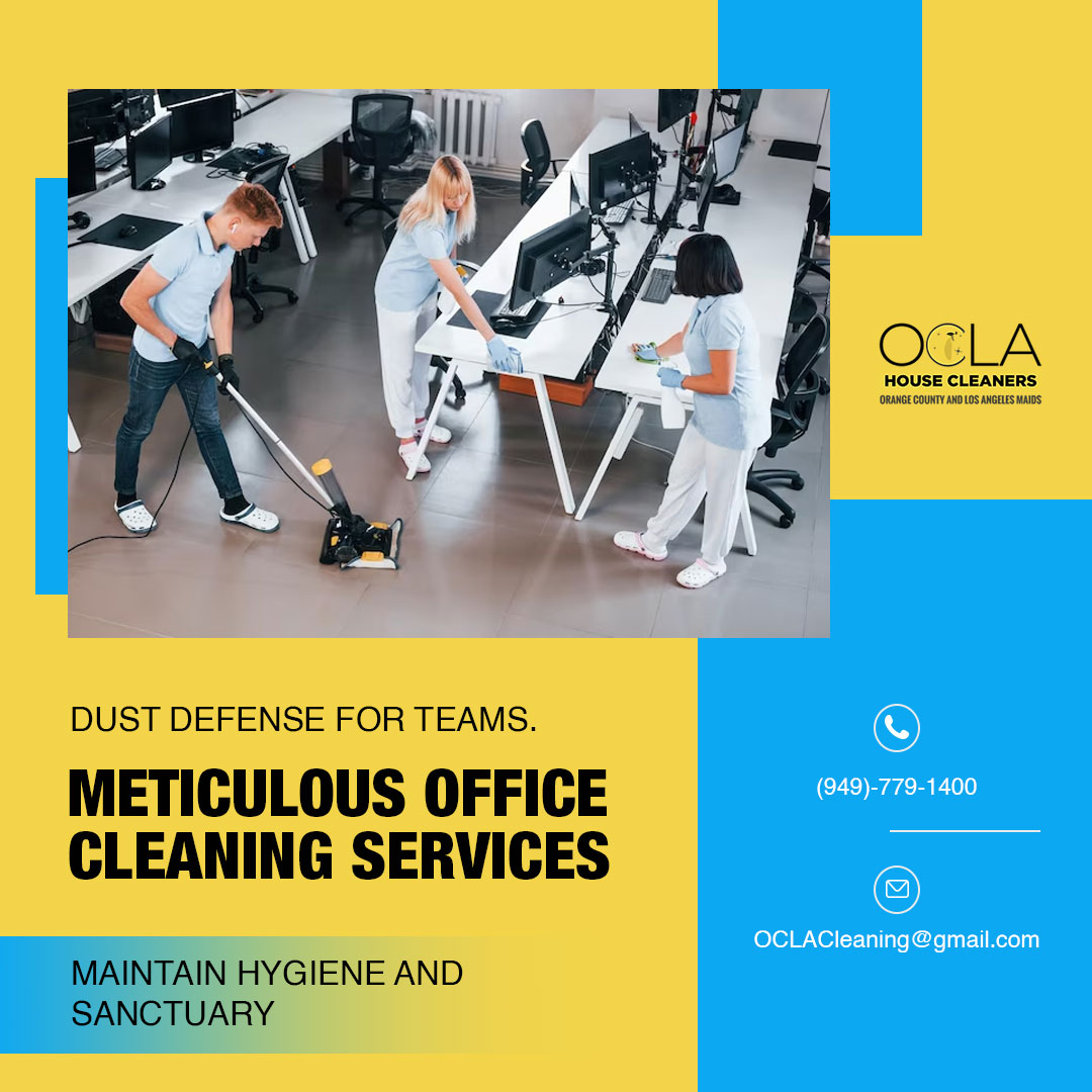 Discover the Unparalleled Excellence of OCLA Cleaning Services. Elevate your office environment with our cleaning solutions tailored for Orange County businesses. 

Visit- oclacleaning.com

#cleaningservice #cleaningservices #deepcleaning #officecleaning #cleaningbusiness
