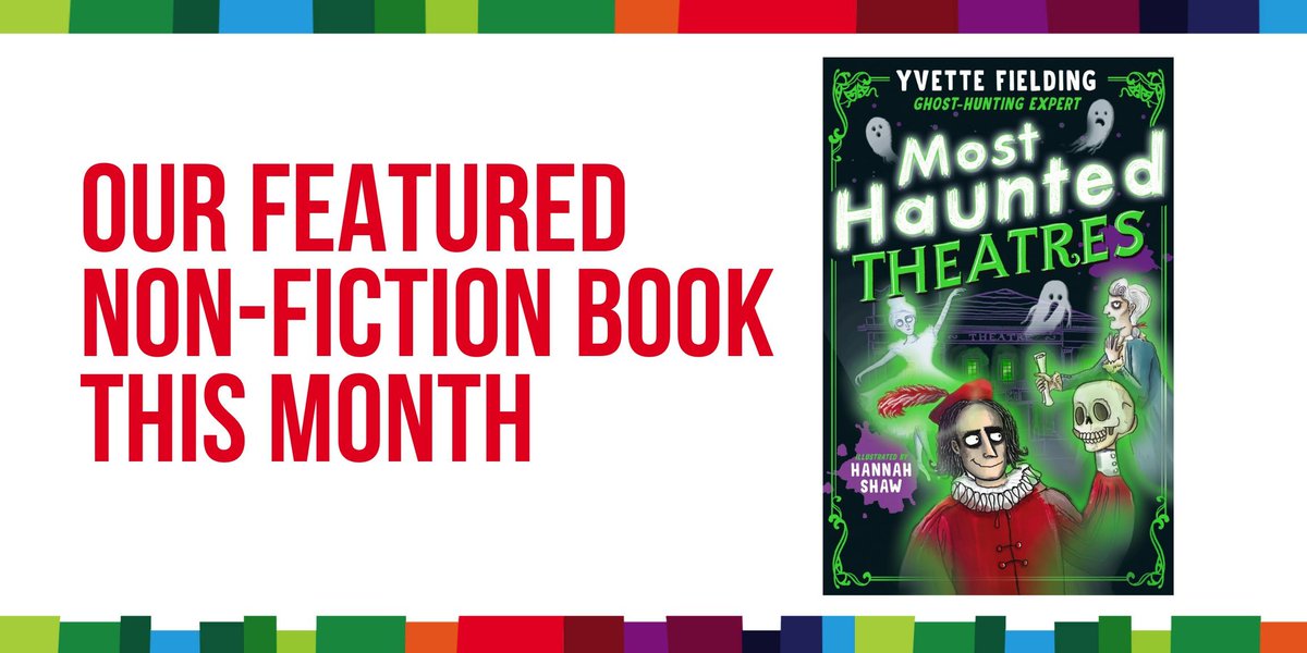 WIN our Featured Non-Fiction Book this Month, Most Haunted Theatres, a brilliant, new, illustrated series by ghost-hunting expert @Yfielding with illustrations by @hannahshawdraws To enter RT, FLW & tell us what scares you? UK only. Ends 11/02/24 @AndersenPress #bookgiveaway