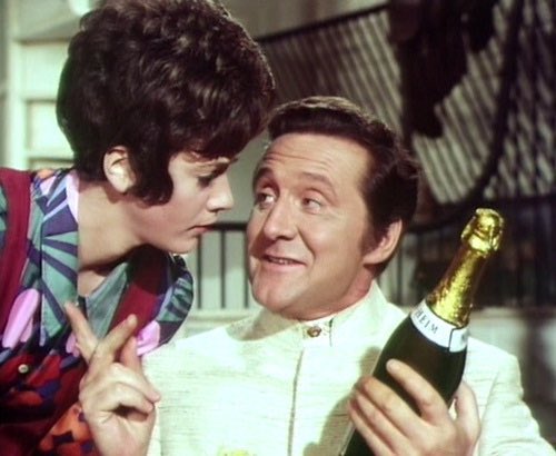 Steed and King Avenging all the way  from The Avengers Series 6 Story “Noon Doomsday” by Terry Nation Directed by Peter Sykes #PatrickMacnee #LindaThorson #RayBrooks #TPMcKenna  #AnthonyAinley #PeterHalliday #GriffithJones #TheAvengers