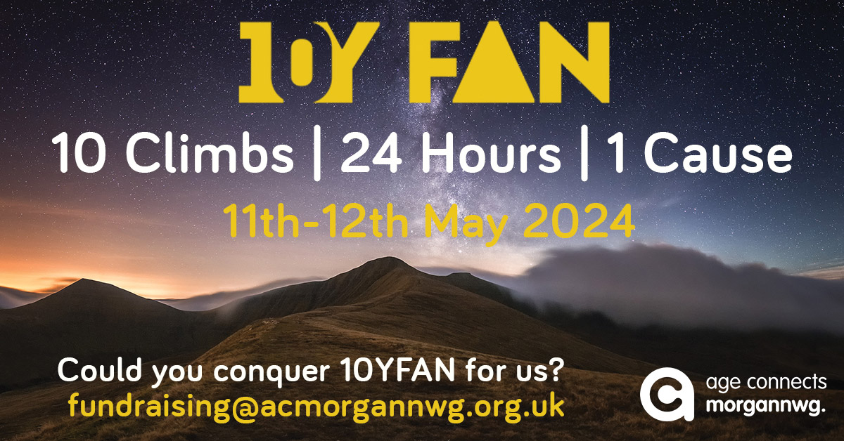 We are looking for fundraisers to tackle the Ten Y Fan challenge for ACM. Whether you complete one climb or ten of the Pen Y Fan mountain, it’s an amazing accomplishment, and we'll support you on your journey. To find out more email: fundraising@acmorgannwg.org.uk #10yfan