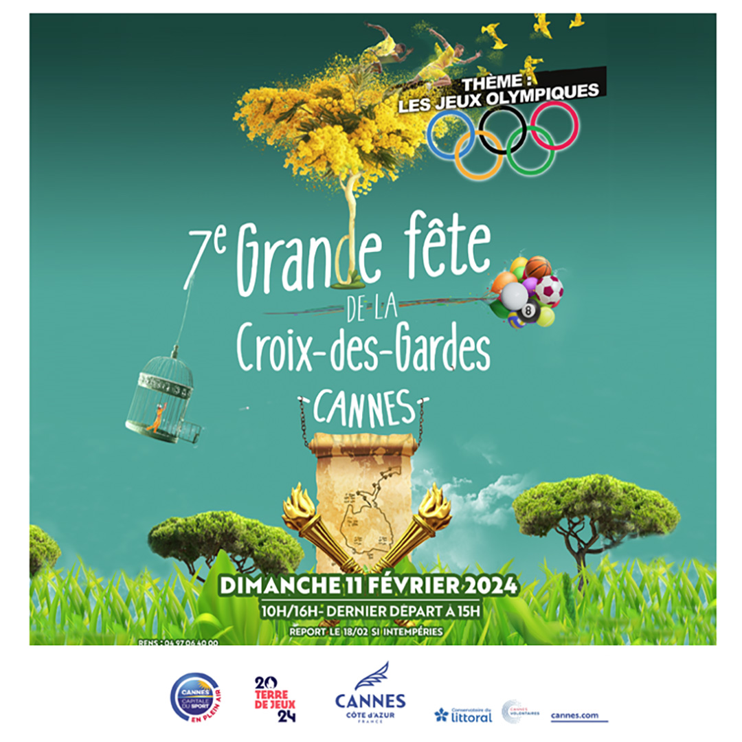 🌳 7ème Grande Fête de la Croix-des-Gardes, c'est demain ! Participez en famille ou en solo au 7e rallye-découverte organisé cette année autour du thème des Jeux Olympiques au cœur du poumon vert de #Cannes. + d’infos 👉 cannes.com/fr/agenda/anne…