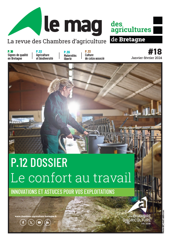 📢 Vient de paraître : Le N° 18 du Mag des agricultures de Bretagne ! Ce mois-ci : Dossier spécial 'confort au travail' ! A partager et lire sans modération 👉tinyurl.com/3hvb2yne