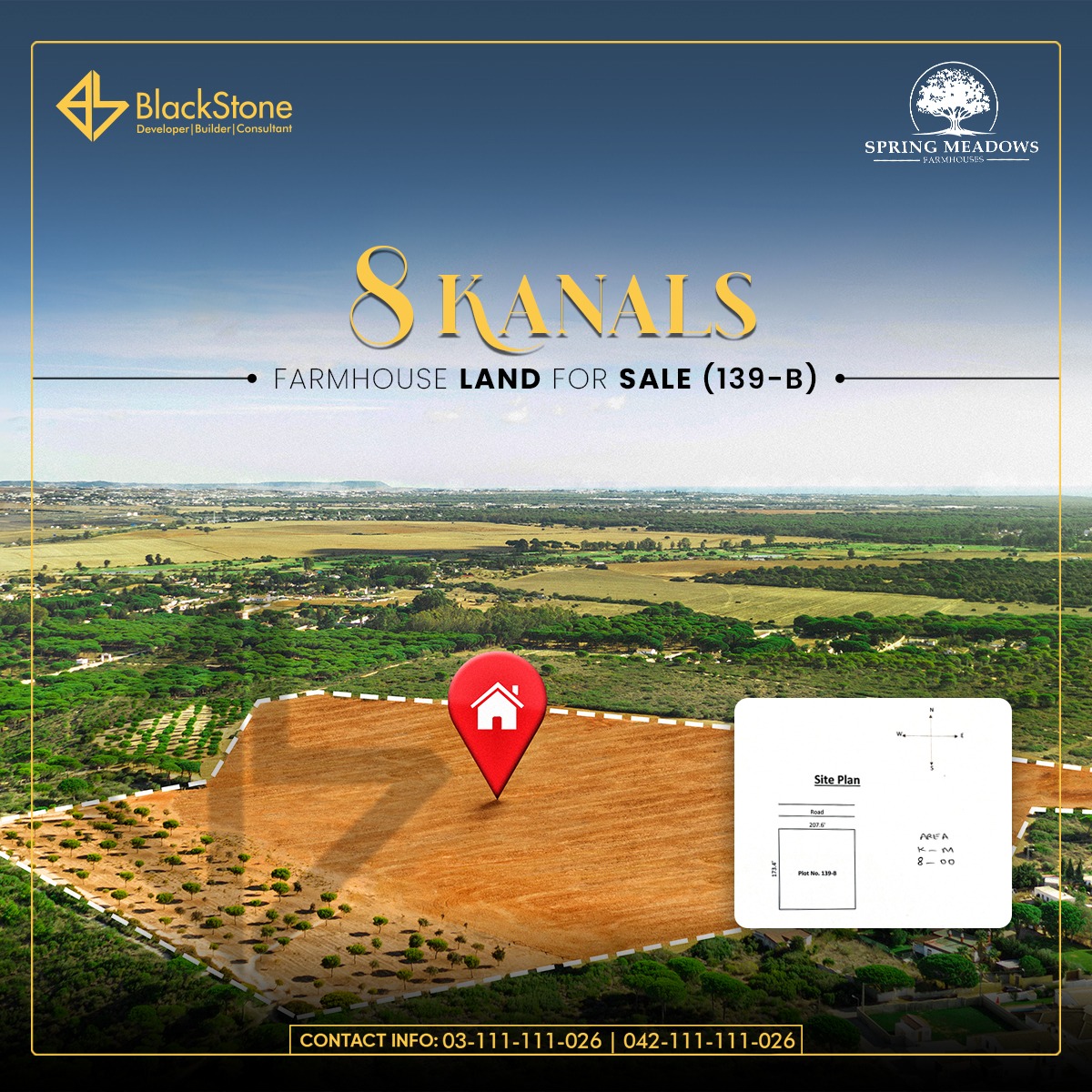 bstonepk's tweet photo. Secure your slice of paradise with 8, 7, and 8 Kanal Farm House Land options available for sale in Spring Meadows, Lahore. 

For more information, Call us today at 
📞 042-111-111-026 or 03-111-111-026 
Or visit our office on 
📍 11-DD, CCA, PHASE 4, DHA, Lahore  

#springmeadows https://t.co/OmUESEguEM