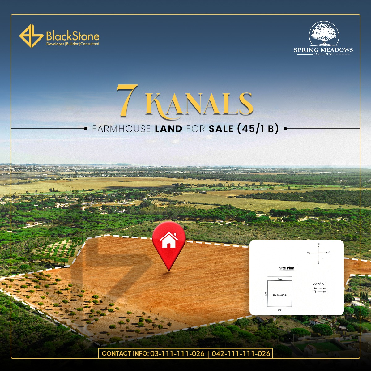 bstonepk's tweet photo. Secure your slice of paradise with 8, 7, and 8 Kanal Farm House Land options available for sale in Spring Meadows, Lahore. 

For more information, Call us today at 
📞 042-111-111-026 or 03-111-111-026 
Or visit our office on 
📍 11-DD, CCA, PHASE 4, DHA, Lahore  

#springmeadows https://t.co/OmUESEguEM
