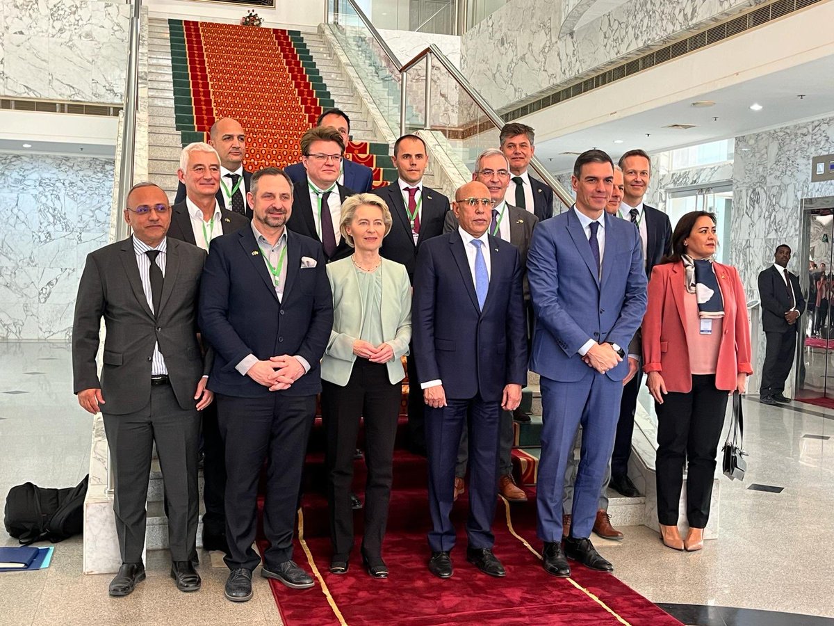 I just took part in the EU delegation to Mauritania, discussing a concrete pathway to develop the country’s immense competitive green hydrogen potential and support the clean industrialization (steel, chemicals, water, power, mobility) of Africa and Europe.